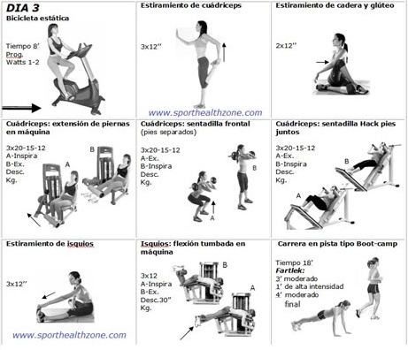 Rutina para bajar de peso en gimnasio mujer Rutina para bajar de peso en gimnasio mujer